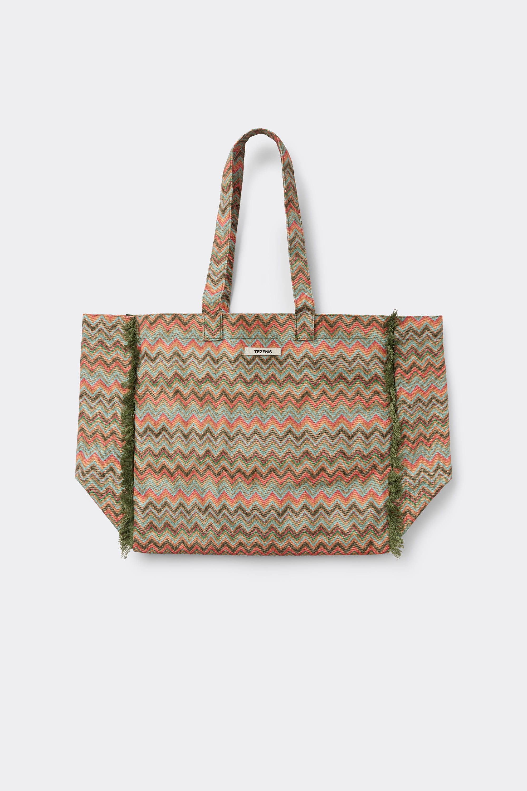 Wasserdichte Strandtasche aus Tuch mit Tezenis-Logo
