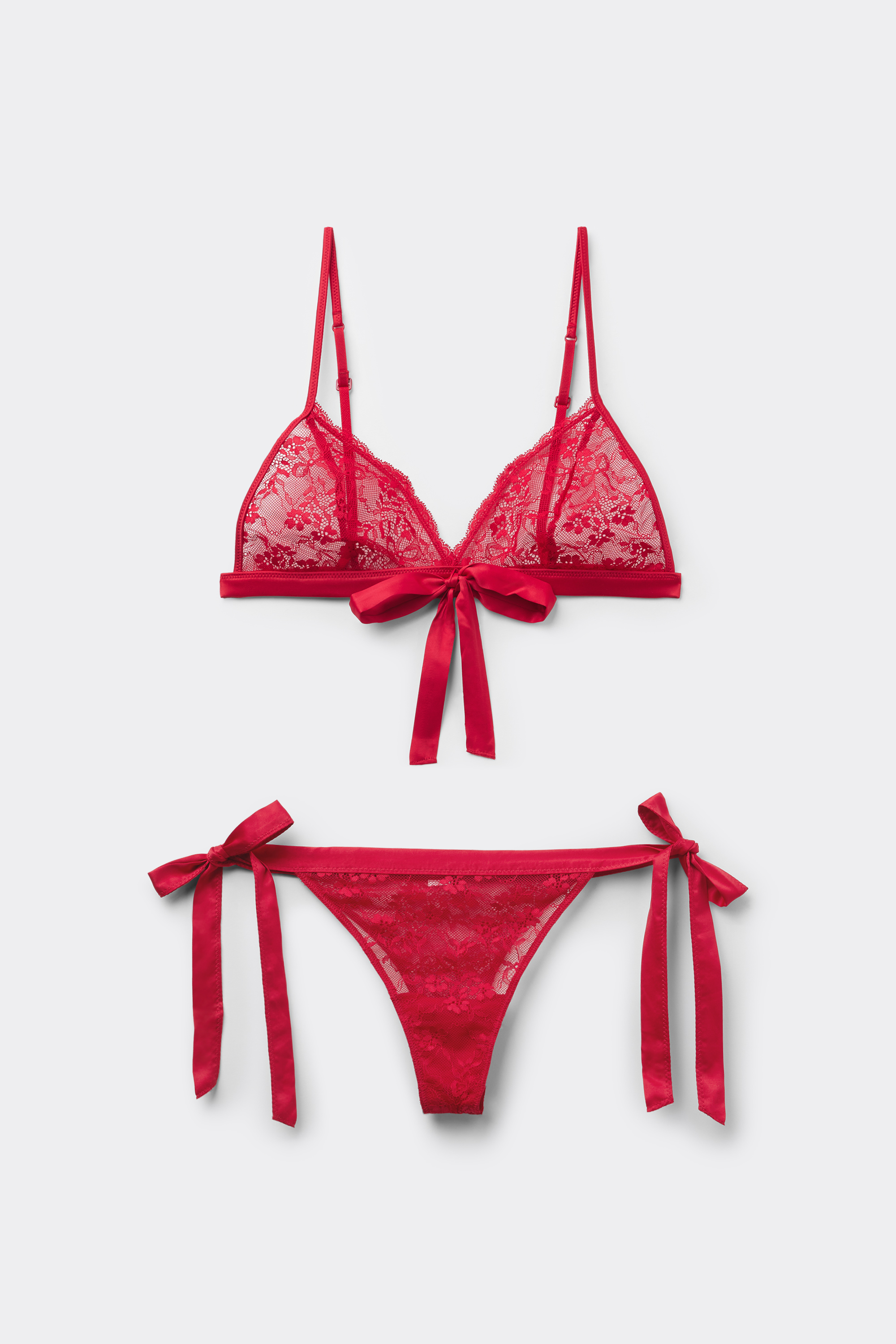 Triangle Bra and Brazilian Panties Set