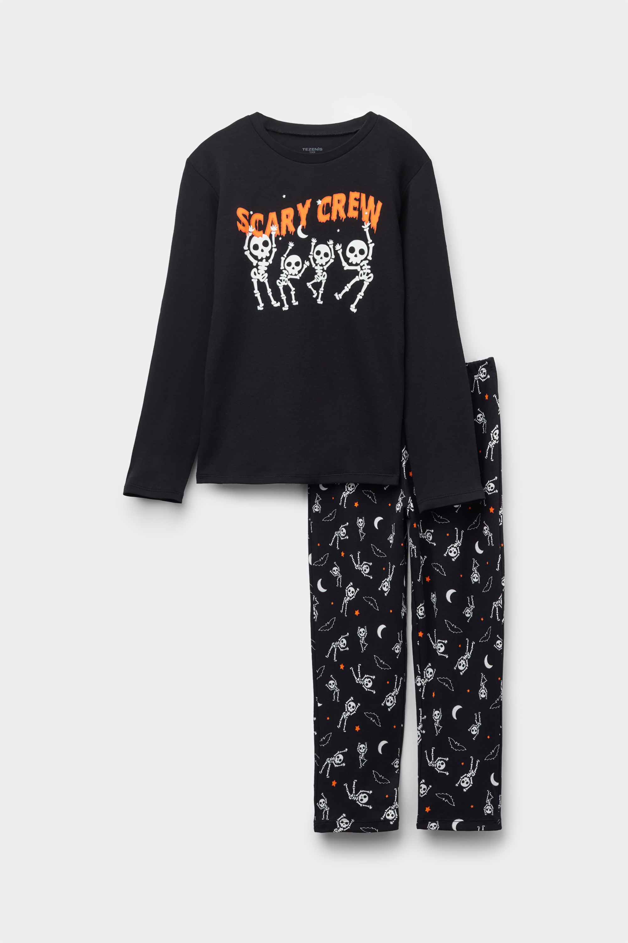 Pyjama Long Gar&ccedil;on Coton &Eacute;pais &laquo; Scary Crew &raquo;
