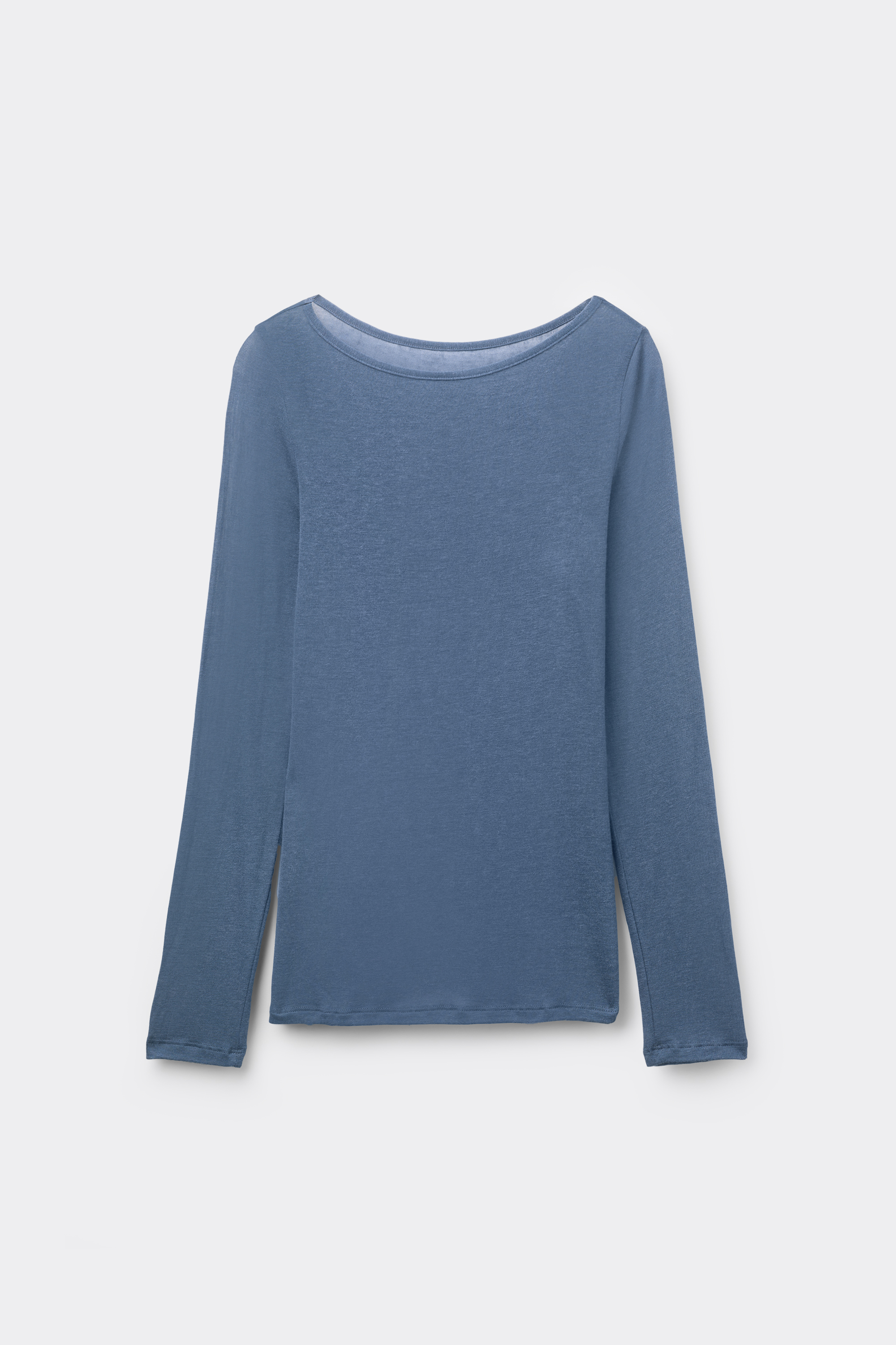 Haut Ultra-l&eacute;ger Col Bateau Viscose Laine M&eacute;rinos