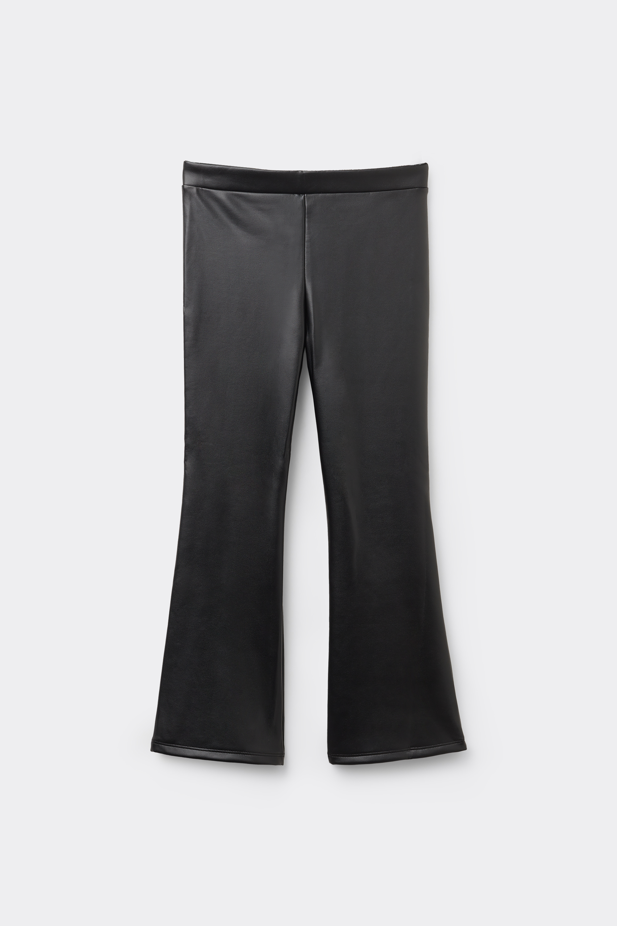 Pantalon Thermique &Eacute;vas&eacute; Effet Cuir Fille