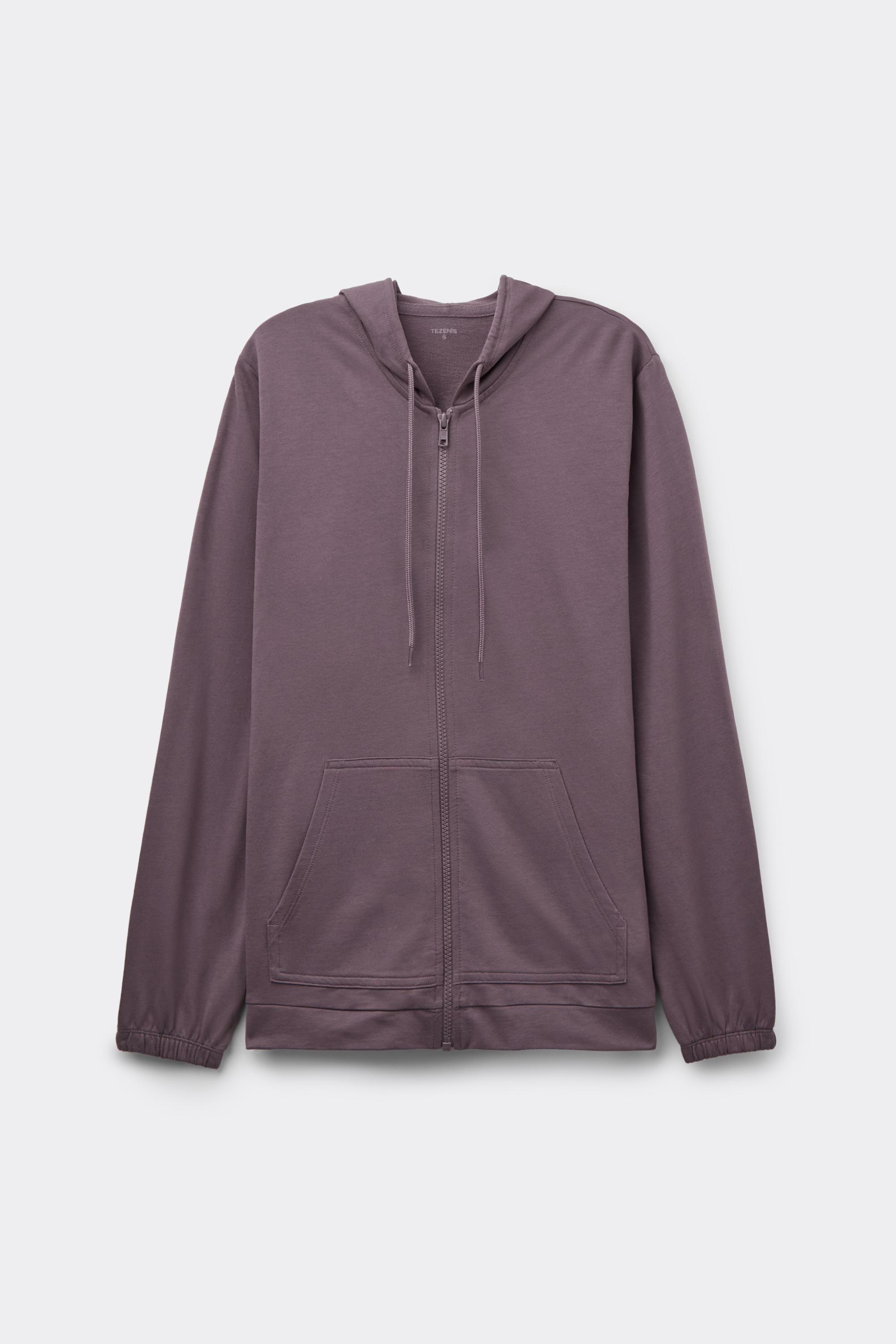 Lightweight Zip-Up Drawstring Hoodie