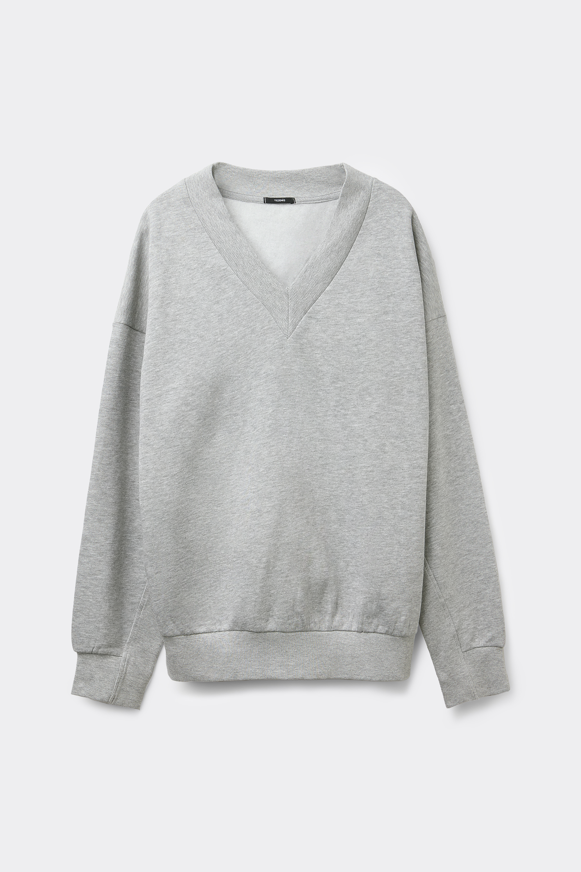 Felpa Pesante Manica Lunga Scollo a V