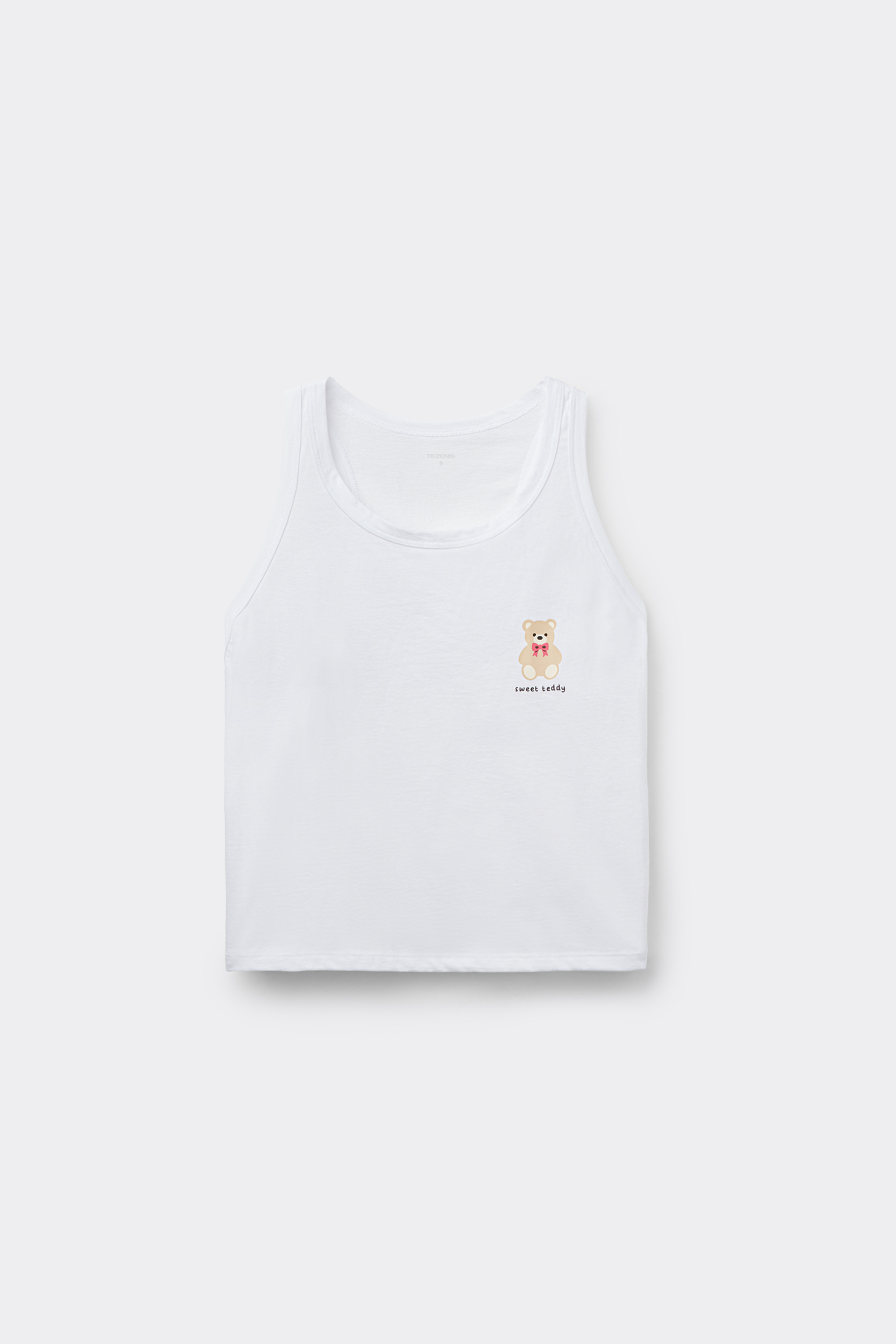 Printed Cotton Camisole with Wide Shoulder Straps