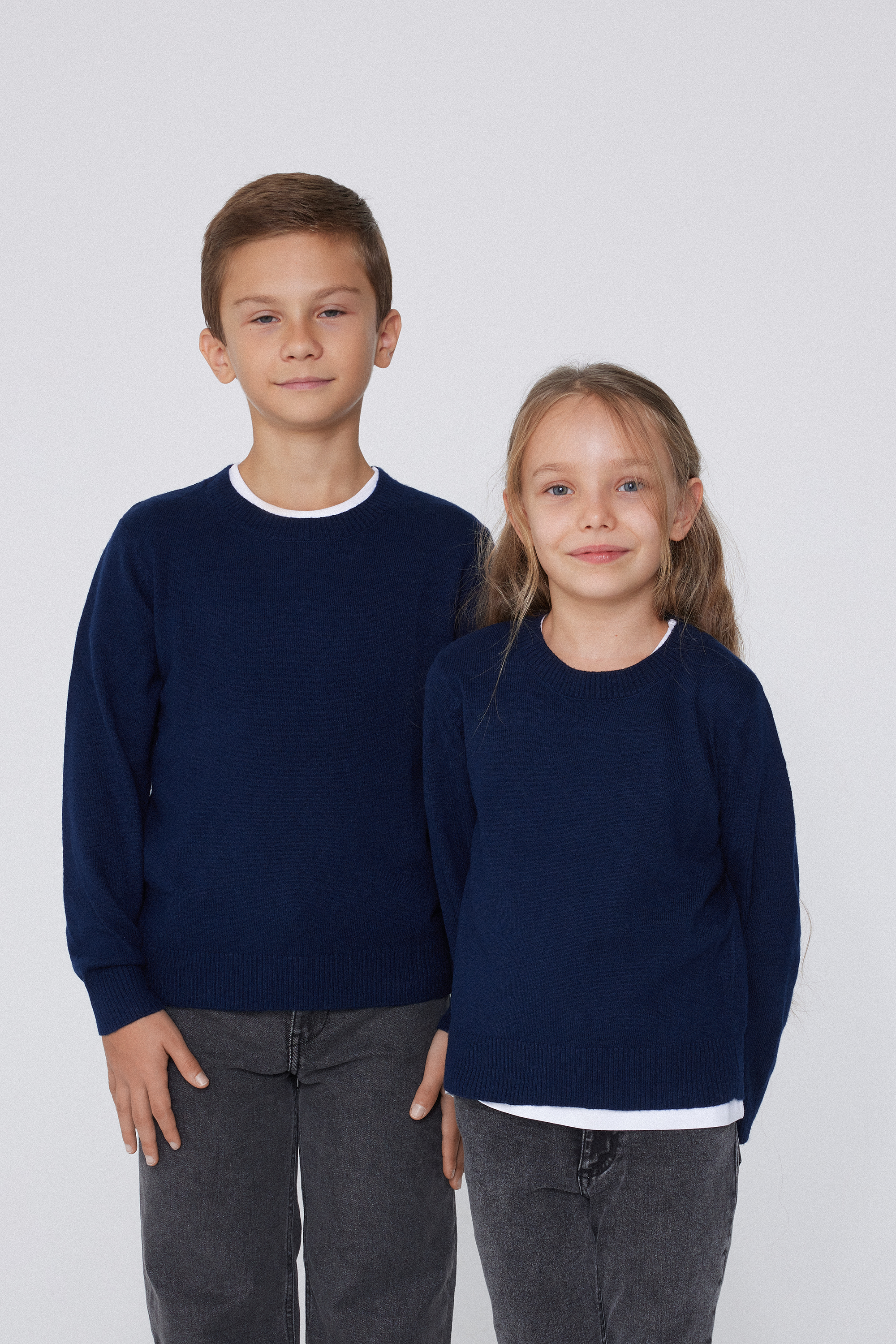 Unisex Kids&rsquo; Rounded Neck Top with Wool