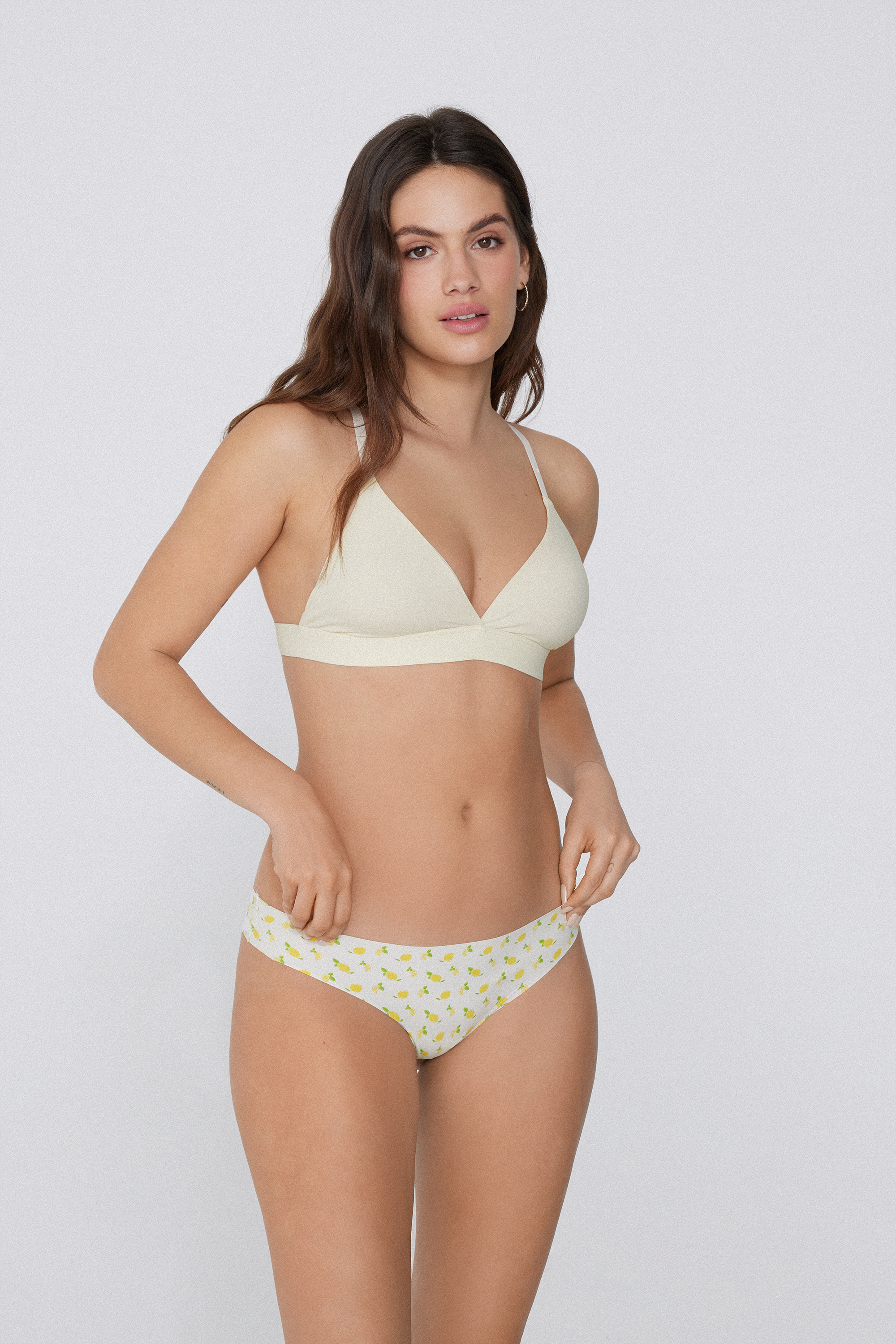 Laser-Cut Printed Microfibre Brazilian Briefs