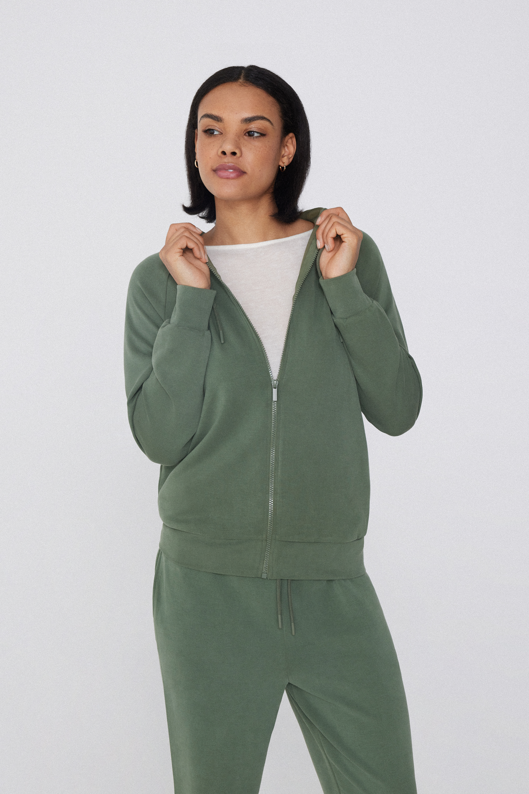 Толстовка з Віскози Soft Touch на Блискавці з Капюшоном